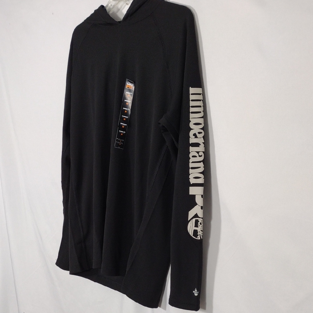 NWT Timberland Pewter Wicking Good LS Hoodie Mens Size Medium Original Fit